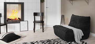 Серый диван в интерьере-8, Кресло Француз